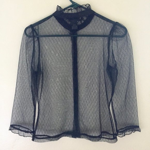 The Limited Sheer Button-up Blouse - Vintage - Picture 2 of 5